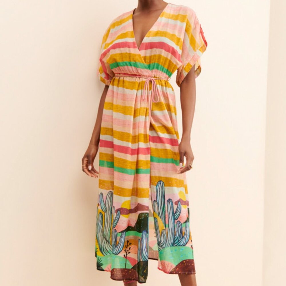 Scotch & Soda Able Macias Desert Printed Organic Cotton Dress Size S